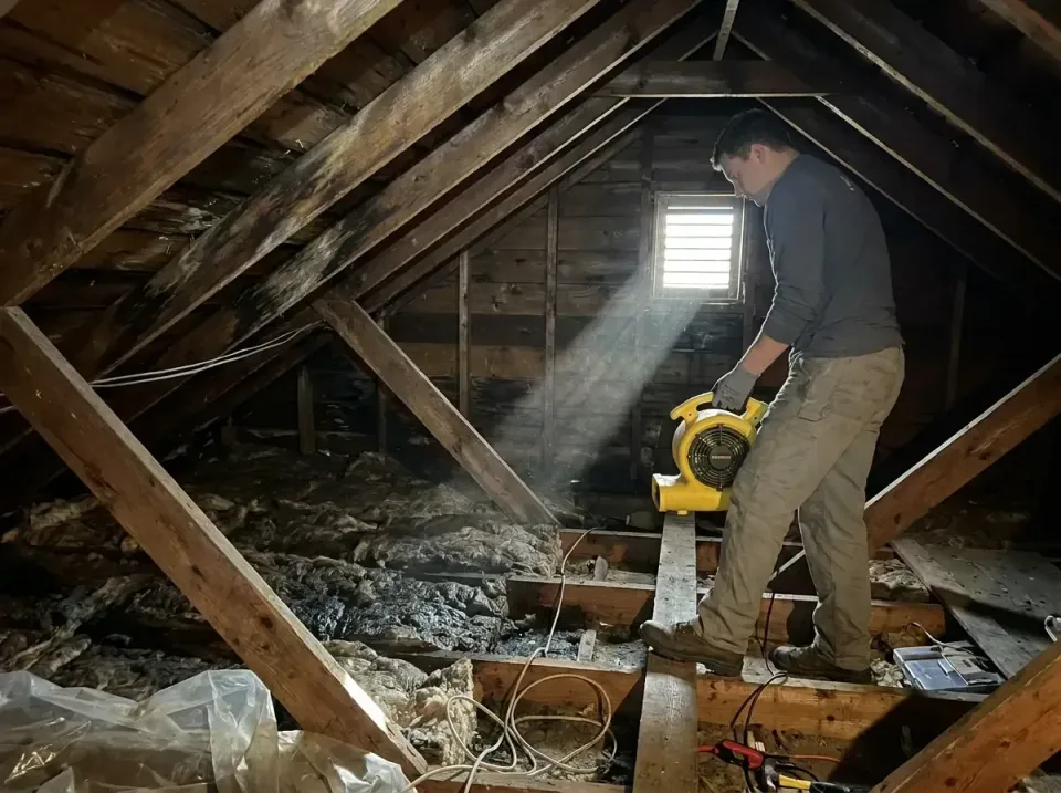 attic-water-damage-drying-proc-007 — frequently asked questions, Emergency Water Extraction & 24/7 Flood Response in Meadowb…